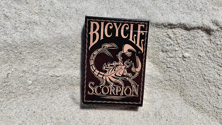 Gilded Bicycle Scorpion (Brown) Playing Cards