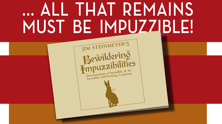 Bewildering Impuzzibilities by Jim Steinmeyer - Book