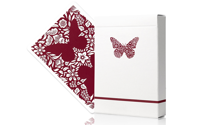 Butterfly Worker Marked Playing Cards (Red) by Ondrej Psenicka