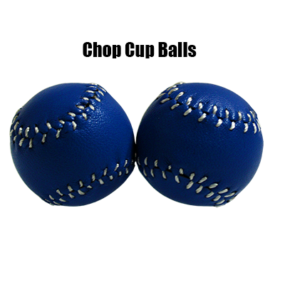 Chop Cup Balls Blue Leather (Set of 2) by Leo Smetsers - Trick