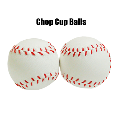 Chop Cup Balls White Leather (Set of 2) by Leo Smetsers - Trick