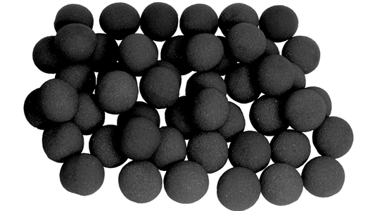 1 inch Regular Sponge Ball (Black) Bag of 50 from Magic by Gosh