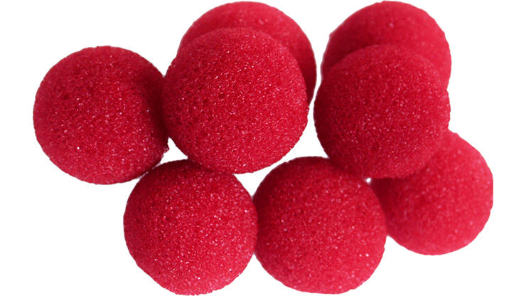 Mini Regular Sponge Ball (Red) Bag of 8 from Magic by Gosh