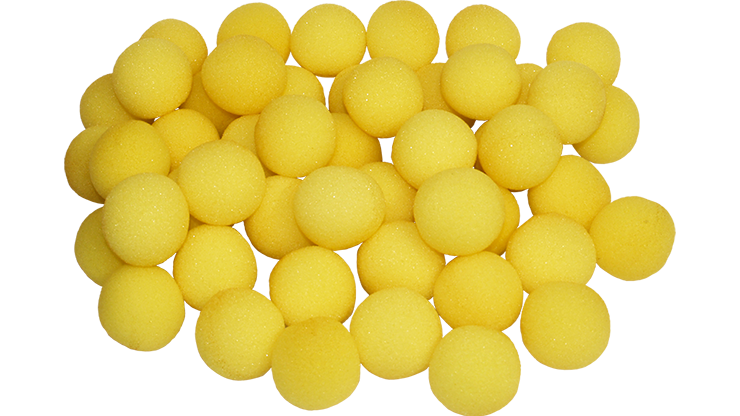 1 inch Super Soft Sponge Ball (Yellow) Bag of 50 from Magic By Gosh