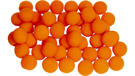 1 inch Super Soft Sponge Ball (Orange) Bag of 50 from Magic By Gosh