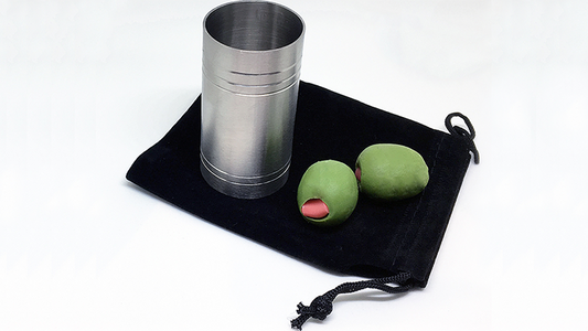 Spirit/Shot Measure "Chop Cup" with Olives By Mike Busby