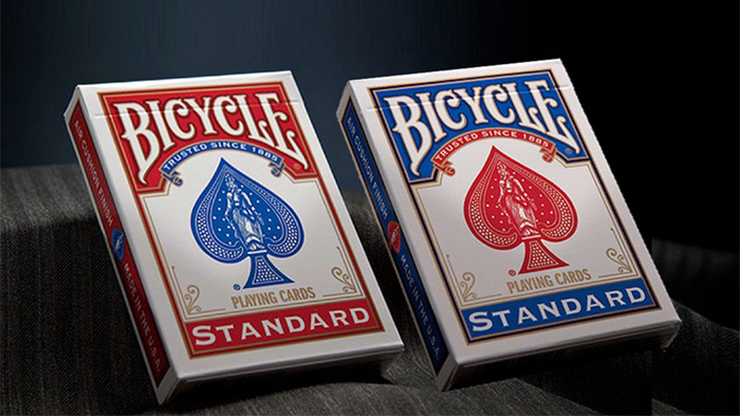 Bicycle Standard Playing Cards in Mixed Case Red/Blue(12pk)with individual hang tabs on deck by USPCC