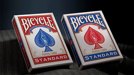 Bicycle Standard Playing Cards in Mixed Case Red/Blue(12pk)with individual hang tabs on deck by USPCC