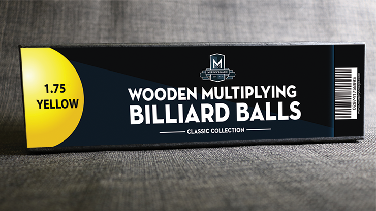 Wooden Billiard Balls (1.75" Yellow) by Classic Collections - Trick