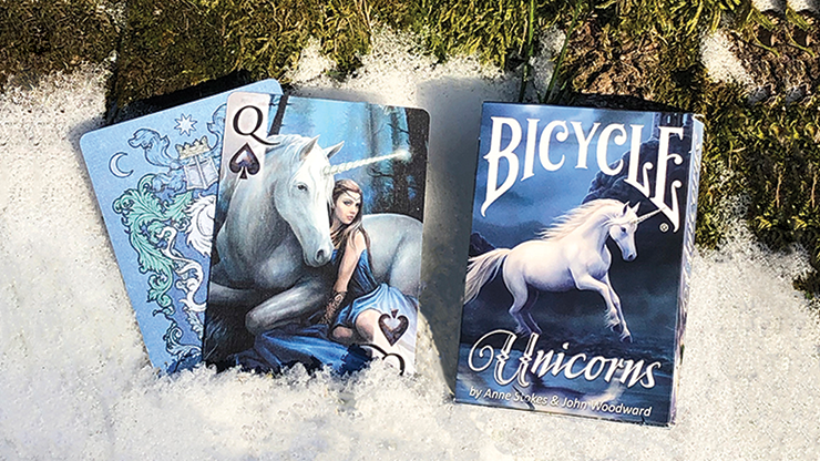 Anne Stokes Unicorns (Blue) Cards by USPCC