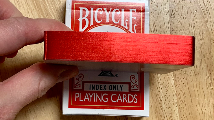 Gilded Red Bicycle Index Only Playing Cards