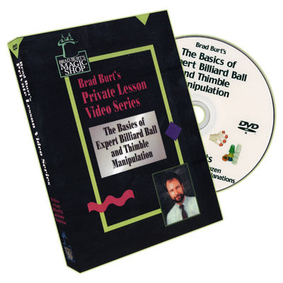 Basics Of Expert Billiard Ball And Thimble Manipulation by Brad Burt - DVD