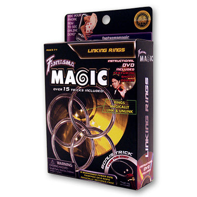 Linking Rings ( 4 Ring Set and Instructions ) by Fantasma Magic - Trick