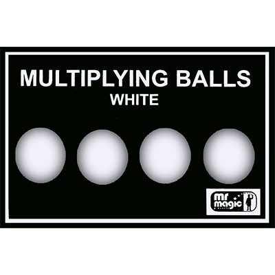 Multiplying Balls (White  Plastic) by Mr. Magic - Trick